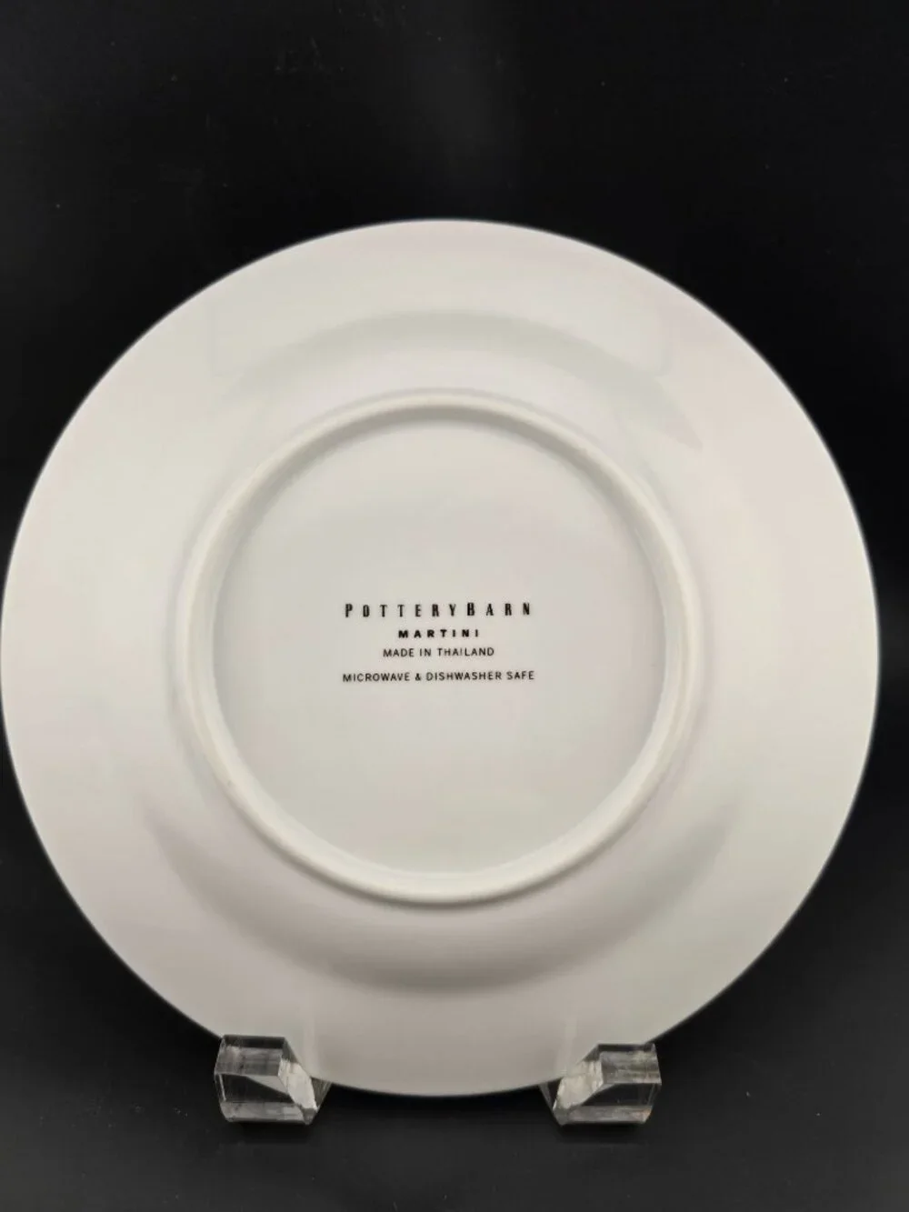 Pottery Barn Set Of 4 Martini Collection Cocktail Plates 7.5